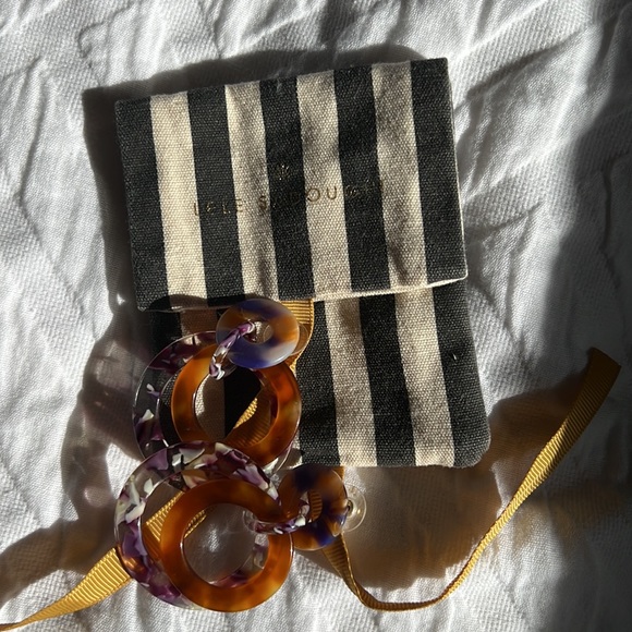 Lele Sadoughi Banded Hoop Earrings - Picture 6 of 7